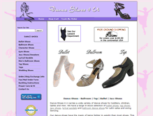 Tablet Screenshot of danceshoes4u.com